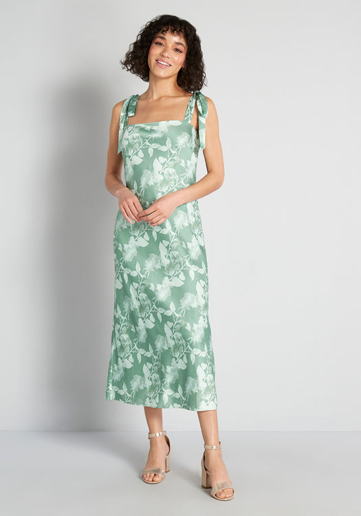 ModCloth x Hutch Tie-Shoulder Midi Dress